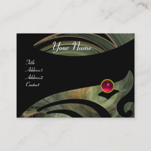 LIGHT VORTEX RUBY Rosa, schwarz, grau, gelb Visitenkarte