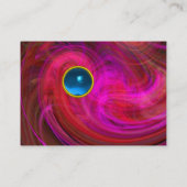 LIGHT VORTEX SAPPHIRE Blau Rosa Rosa Veilchen Visitenkarte (Rückseite)