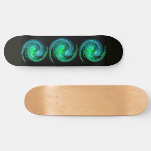 LIGHT VORTEX, schwarz, blau Skateboard (Horizontal)