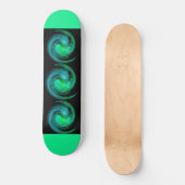 LIGHT VORTEX, schwarz, blau Skateboard (Vorderseite)