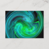 LIGHT VORTEX, strahlend schwarz-blau-weiß Visitenkarte (Rückseite)