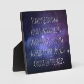 Light Warrior Cosmos Poem Fotoplatte (Vorderseite)