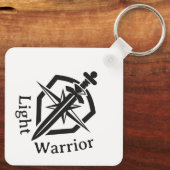 Light Warrior Sword And Shield Schlüsselanhänger (Rückseite)