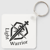 Light Warrior Sword And Shield Schlüsselanhänger (Rückseite)