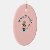 Light Water Polo Player Girl Keramikornament (Rechts)