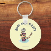 Light Water Polo Player Girl Schlüsselanhänger (Vorderseite)