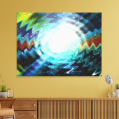 Light Wave Fantasy Galaxy Kunstdesign Abstrakt Leinwanddruck (Insitu (Wohnzimmer))