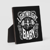 Light Weight Baby - Bodybuilding Gym Motivierend Fotoplatte (Vorderseite)