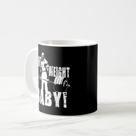 Light Weight Baby - Ronnie Coleman Gym Motivationa Kaffeetasse (Vorderseite Links)