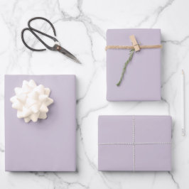 Light Wisteria Solid Color Geschenkpapier Set