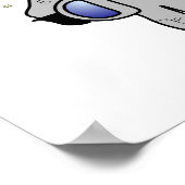 Light Woman Astronaut Poster (Ecke)