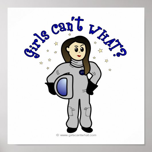Light Woman Astronaut Poster (Vorne)