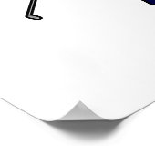 Light Woman Golfer Poster (Ecke)