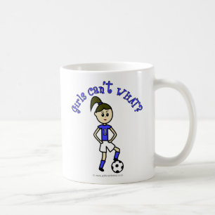 Light Womens Soccer in Blue Uniform Kaffeetasse