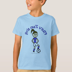 Light Womens Soccer in Blue Uniform T-Shirt