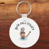 Light Womens Water Polo PLayer Schlüsselanhänger (Vorderseite)