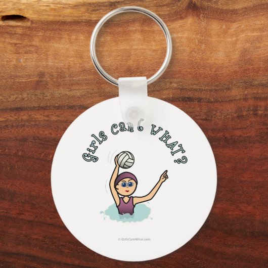 Light Womens Water Polo PLayer Schlüsselanhänger (Vorderseite)