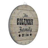 Light Wood Grain Personalisiert Dart Board Dartscheibe (Vorderseite Links)