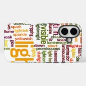 Light Word Cloud Art Print Case-Mate iPhone Hülle (Rückseite (Horizontal))