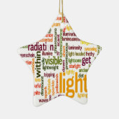 Light Word Cloud Art Print Keramikornament (Rechts)