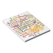 Light Word Cloud Art Print Notizblock (angewinkelt)