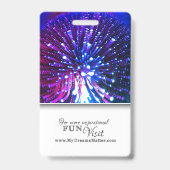 Light Worker Beruflich CNA Nurse Foto Name Ausweis (Rückseite)