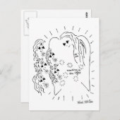 "Light Workers Ansammlung Postcard" Postkarte (Vorne/Hinten)