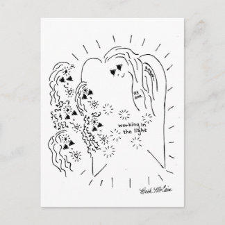 "Light Workers Ansammlung Postcard" Postkarte