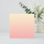 Light Yellow and Pink Gradient Dankeskarte (Stehend Vorderseite)