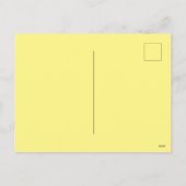 Light Yellow #FFF888, Marzipan Feiertagspostkarte (Rückseite)