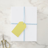 Light Yellow #FFF888, Marzipan Geschenkanhänger (Mit Garn)