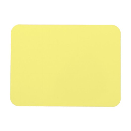 Light Yellow #FFF888, Marzipan Magnet (Horizontal)