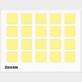 Light Yellow #FFF888, Marzipan Quadratischer Aufkleber (Blatt)