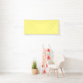 Light Yellow #FFF888, Marzipan Vinyl Banner (Insitu)