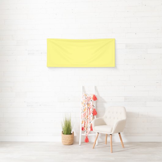 Light Yellow #FFF888, Marzipan Vinyl Banner (Insitu)
