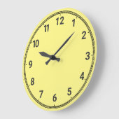Light yellow große wanduhr (Winkel)