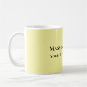Light Yellow Plain Elegant Professional Modern Kaffeetasse (Links)