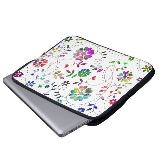 'LightBloom Laptopschutzhülle (Vorne Knopf)