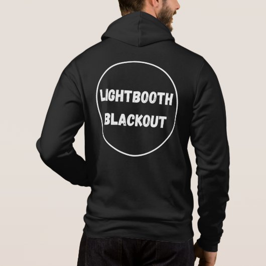 Lightbooth Blackout Zip Hoodie (Rückseite)
