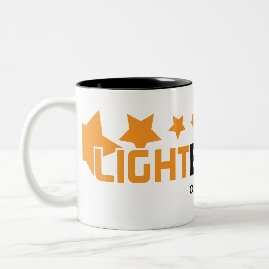 LightBuckets Logo-Tasse Zweifarbige Tasse (Links)
