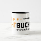 LightBuckets Logo-Tasse Zweifarbige Tasse (Mittel)