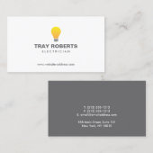 LIGHTBULB-LOGO Nr. 1 Visitenkarte (Vorne/Hinten)