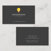 LIGHTBULB LOGO Nr. 2 Visitenkarte (Vorne/Hinten)