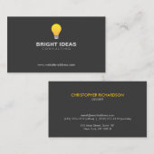 LIGHTBULB LOGO Nr. 3 Visitenkarte (Vorne/Hinten)