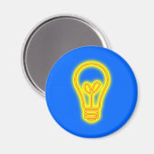 Lightbulb Magnet (Vorderseite/Rückseite)