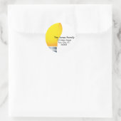 LightBulb Runder Aufkleber (Tasche)