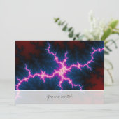 Lightcleave - Fraktal Art Einladung (Stehend Vorderseite)