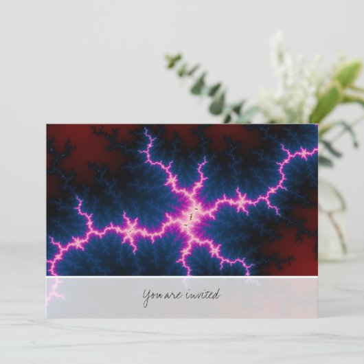 Lightcleave - Fraktal Art Einladung (Stehend Vorderseite)