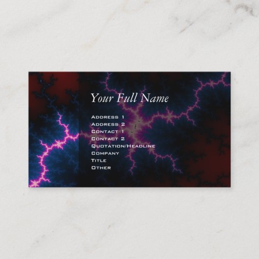 Lightcleave - Fraktal Art Visitenkarte (Vorderseite)