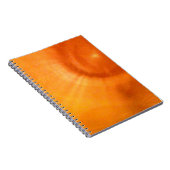 Lighted Orange Swirl Notizblock (Rechte Seite)